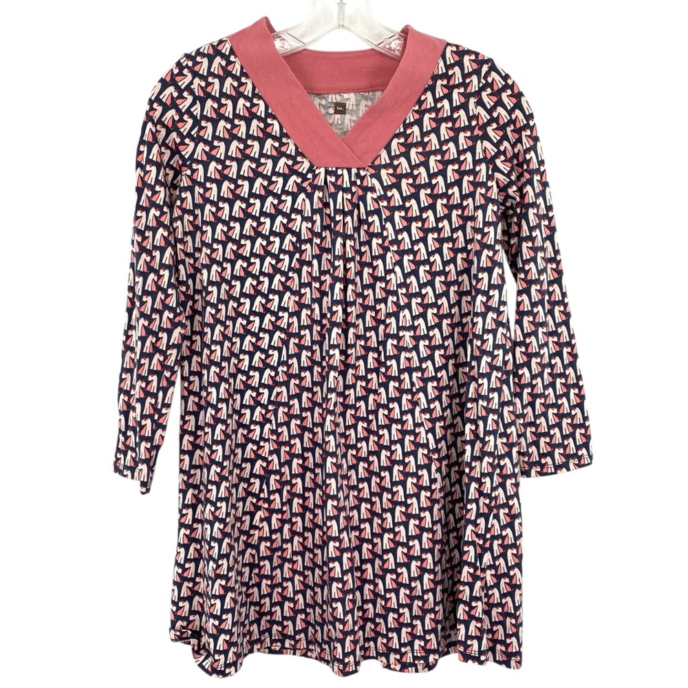 Tea Collection Scottie Dog Pleat Trapeze Dress Size 12